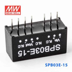 SPB03E-15  3W  4.5~9V  输入 15V  稳压单路输出明纬DC-DC转换模块电源