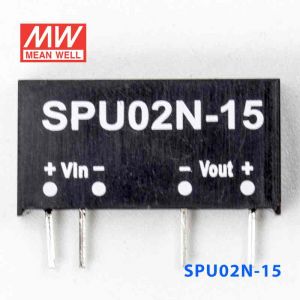 SPU02N-15  2W  24V-15V  非稳压单路输出明纬DC-DC转换模块电源