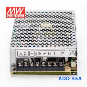 ADD-55A 55W 13.8V3.5A＋5V4A 双路输出带浮充电明纬不间断安防电源