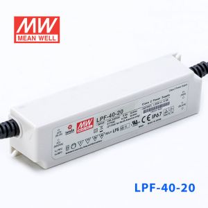 LPF-40-20  40W  20V 2A  恒压+恒流有PFC高效率塑壳IP67防水LED电源