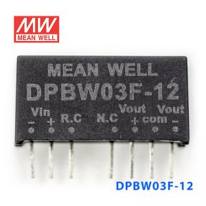 DPBW03F-12 3W 9~36V 转 ±12V 0.25A 稳压双路输出DC-DC模块电源