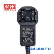 GEM12I48-P1J 12W 48V 0.25A输出明纬环保可换插头医疗电源适配器