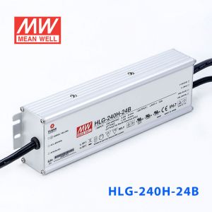 HLG-240H-24B  240W  24V 10A 强耐环境恒压+恒流PFC高效铝壳IP67防水LED电源(控制线三合一调光) 