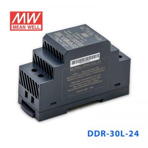 DDR-30L-24台湾明纬30W 18~75V输入 24V1.25A输出导轨型DC-DC电源