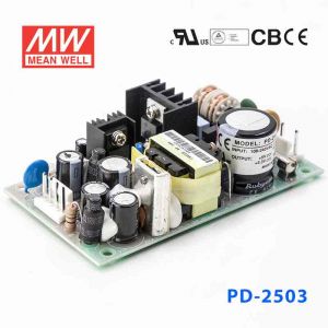 PD-2503  25W +3.3V 5A +5V 4A  双路输出无外壳PCB板明纬开关电源