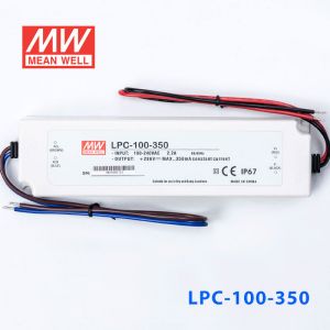 LPC-100-350    100W     350mA恒流输出明纬牌IP67防水塑壳LED电源