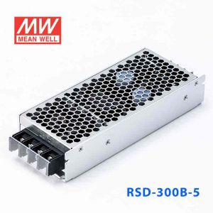 RSD-300B-5 300W  14.4-33.6V 输入 5V 42A  铁路用外壳型单路输出DC-DC转换明纬开关电源