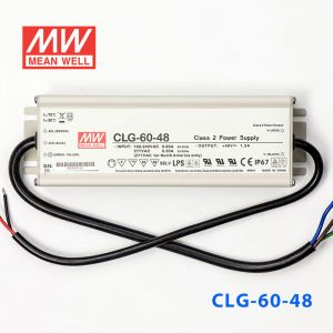 CLG-60-48   60W    48V   1.3A 恒压+可改恒流有PFC铝壳明纬IP67防水LED电源