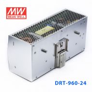 DRT-960-24 960W 24V40A 输出带PFC功能三相输入DIN导轨安装明纬电源