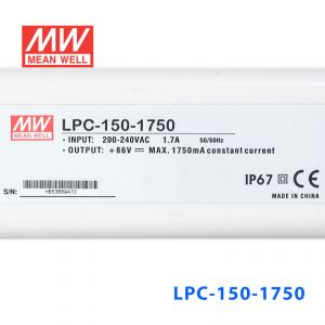 LPC-150-1750    150W   1750mA恒流输出明纬牌IP67防水塑壳LED电源