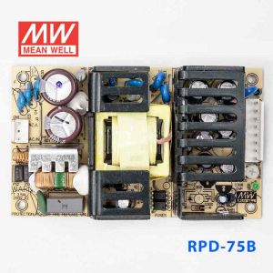 RPD-75B  75W +5V  6.8A +24V 2.7A  双路输出微漏电低空载损耗医用无外壳明纬开关电源