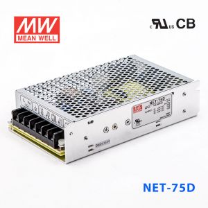 NET-75D  75W +5V 6A +24V 2A +12V 1.5A  三路输出明纬开关电源(NE系列)