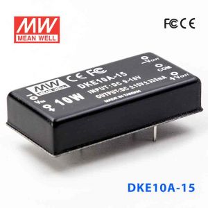 DKE10A-15  10W  9~18V  输入  ±15V  双路输出明纬DC-DC转换模块电源