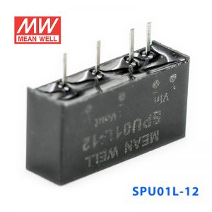 SPU01L-12 1W 5V 转 12V 非稳压单路输出明纬DC-DC转换模块电源