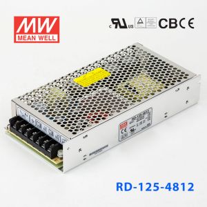 RD-125-4812台湾明纬12V48V双路电源125W直流稳压48V2.3A+12V2.3A