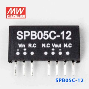 SPB05C-12 3W  36~72V 输入 12V 稳压单路输出明纬DC-DC转换模块电源