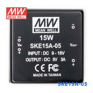 SKE15A-05  15W  9~18V  输入  5V  单路输出明纬DC-DC转换模块电源