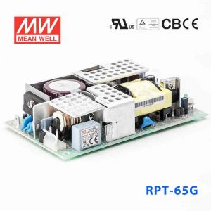 RPT-65G  65W +24V 2.9A +5V 1.5A +12V 0.7A  三路输出无外壳PCB板明纬开关电源