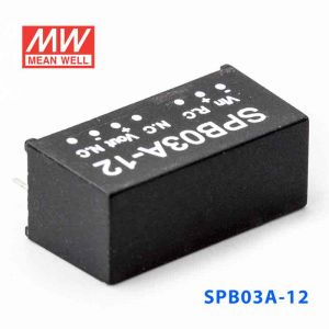 SPB03A-12  3W  9~18V  输入 12V  稳压单路输出明纬DC-DC转换模块电源