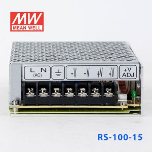 RS-100-15 100W 15V7A 单路输出明纬电源(G3系列-高性能内置有外壳)