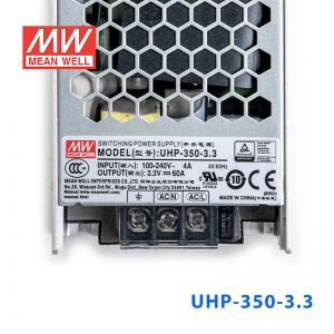 UHP-350-3.3 198W 3.3V 60A 明纬PFC高性能超薄电源