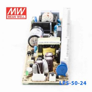 LPS-50-24  50W  24V 2.1A  单路输出无外壳窄条PCB板明纬开关电源