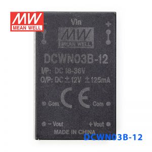 DCWN03B-12 3W 18~36V 转 ±12V 125mA 非稳压双路输出DC-DC模块电源