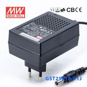 GST25E18-P1J 25W 18V1.38A高效能低空载损耗绿色节能欧规适配器