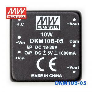 DKM10B-05 10W 18~36V 转 ±5V 1A 非稳压双路输出DC-DC模块电源