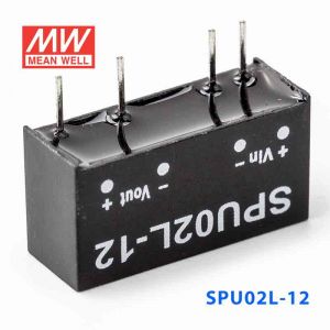 SPU02L-12  2W  5V-12V  非稳压单路输出明纬DC-DC转换模块电源