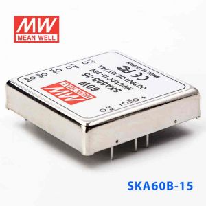 SKA60B-15  60W  18~36V  输入 15V 4A 明纬单路稳压输出DC-DC转换电源