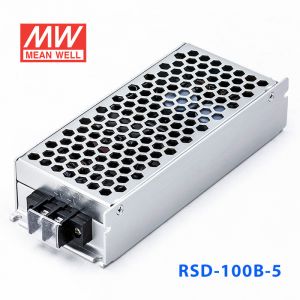 RSD-100B-5 100W 14.4~33.6V输入 5V20A 输出铁道专用明纬DC-DC转换电源 