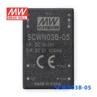 SCWN03B-05 3W 18～36V 转 5V 0.6A 非稳压单路输出DC-DC模块电源
