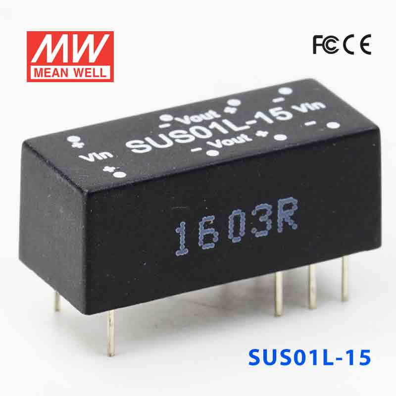 SUS01L-15  1W  5V-15V  非稳压单组输出明纬DC-DC转换模块电源