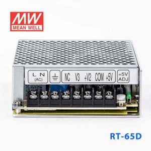 RT-65D台湾明纬5V12V24V三路开关电源65W 5V4A+24V1.5A+12V1A