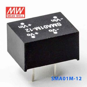 SMA01M-12  1W  12V-12V  非稳压单路输出明纬DC-DC转换模块电源