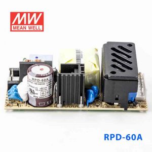 RPD-60A  60W  +5V 5.5A +12V 2.2A  双路输出微漏电低空载损耗小尺寸医用无外壳明纬开关电源