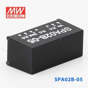 SPA02B-05  2W  18~36V  输入 5V  稳压单路输出明纬DC-DC转换模块电源