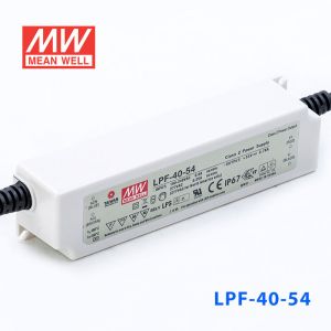 LPF-40-54  40W  54V 0.76A  恒压+恒流有PFC高效率塑壳IP67防水LED电源