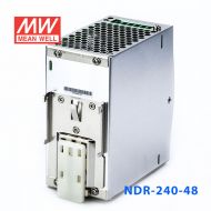 NDR-240-48 240W 48V5A单路输出明纬超薄型PFC导轨安装电源
