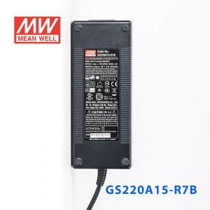 GS220A15-R7B 220W 15V13.4A 输出绿色能源明纬电源适配器(三线插口)