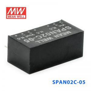 SPAN02C-05 2W 36~75V 转 5V 0.4A 非稳压单路输出DC-DC模块电源