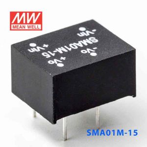 SMA01M-15  1W  12V-15V  非稳压单路输出明纬DC-DC转换模块电源