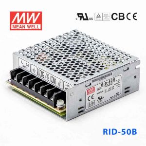 RID-50B台湾明纬5V24V隔离双路电源50W直流稳压5V4A+24V1.4A