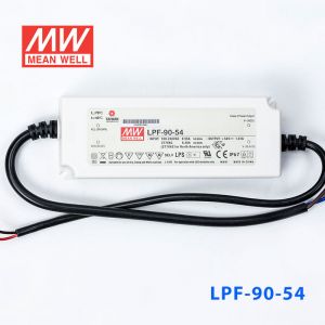 LPF-90-54  90W  54V 1.67A  恒压+恒流有PFC高效率塑壳IP67防水LED电源