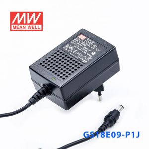 GS18E09-P1J 18W 9V2A 输出绿色能源明纬墙插电源适配器(欧式插头) 