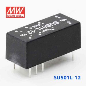 SUS01L-12  1W  5V-12V 非稳压单组输出明纬DC-DC转换模块电源