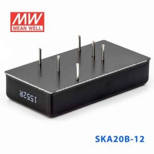 SKA20B-12  20W  18~36V 输入 12V 1.67A 稳压单路输出明纬DC-DC转换模块电源