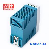 MDR-60-48 60W 48V1.25A 单输出低空载损耗DIN导轨型明纬电源