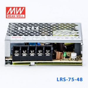 LRS-75-48 76.8W 48V1.6A单路输出超薄型低空载损耗明纬开关电源